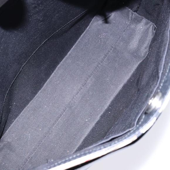 BURBERRY Shoulder Bag Leather Black Silver Auth ep9890 - Picture 11 of 16